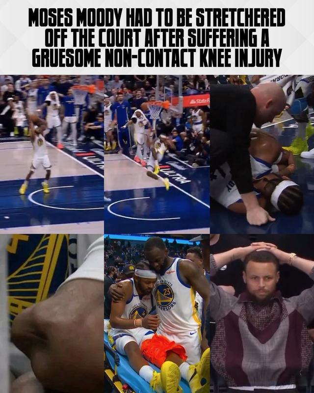 勇士加时赛惊现穆迪腿部重伤 勇士季后赛席位悬
